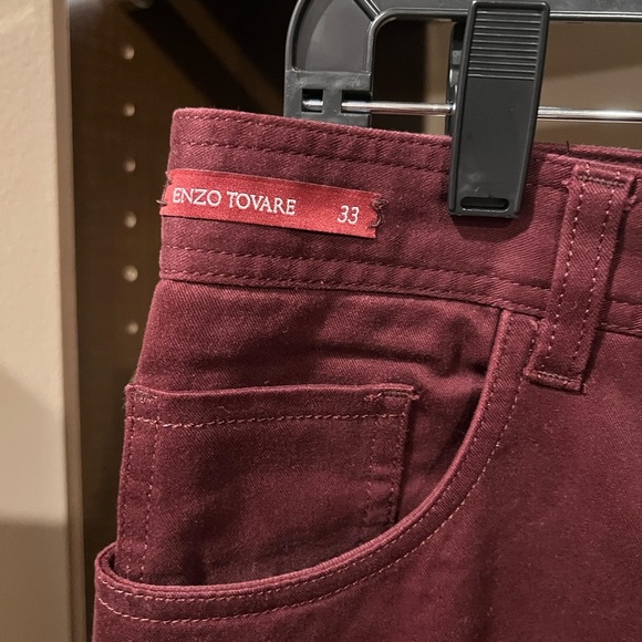 Burgundy Pants with Paisley Lining - Picture 7 of 8